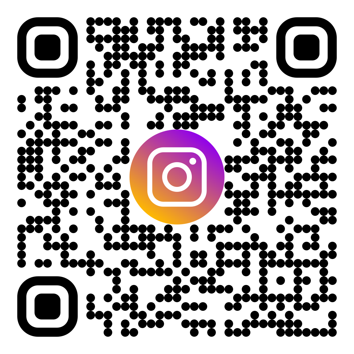 QR-код, що веде на Instagram-канал компанії Столиця Неон